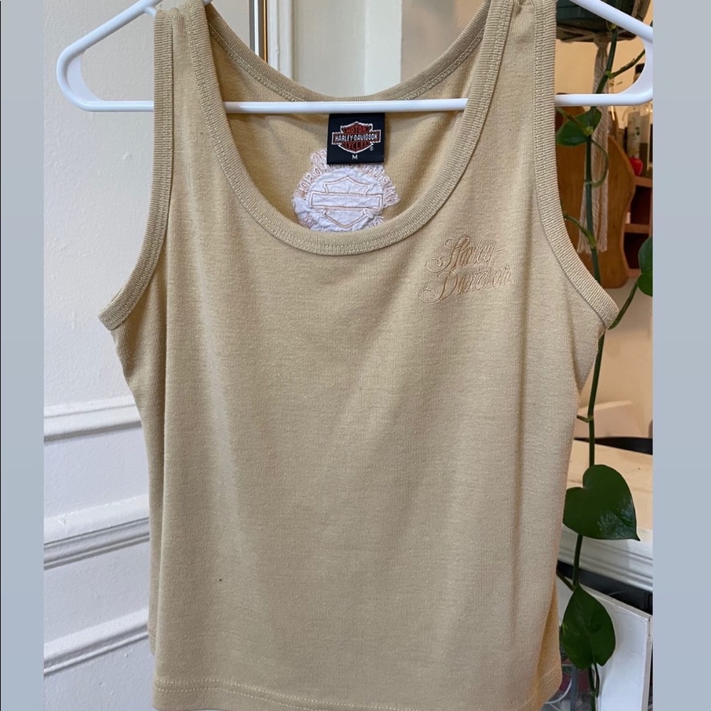 Vintage Embroidered Harley Davidson Tank
